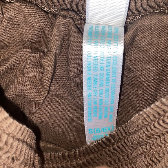 Calypso St Barth for target, brown skirt with embroidered bottom - Picture 3 of 4